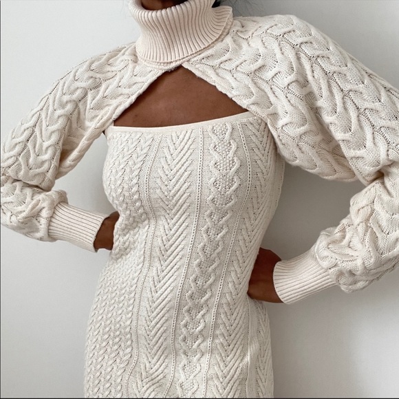 Zara Set - Knit Arm Warmer & Dress - Picture 8 of 16